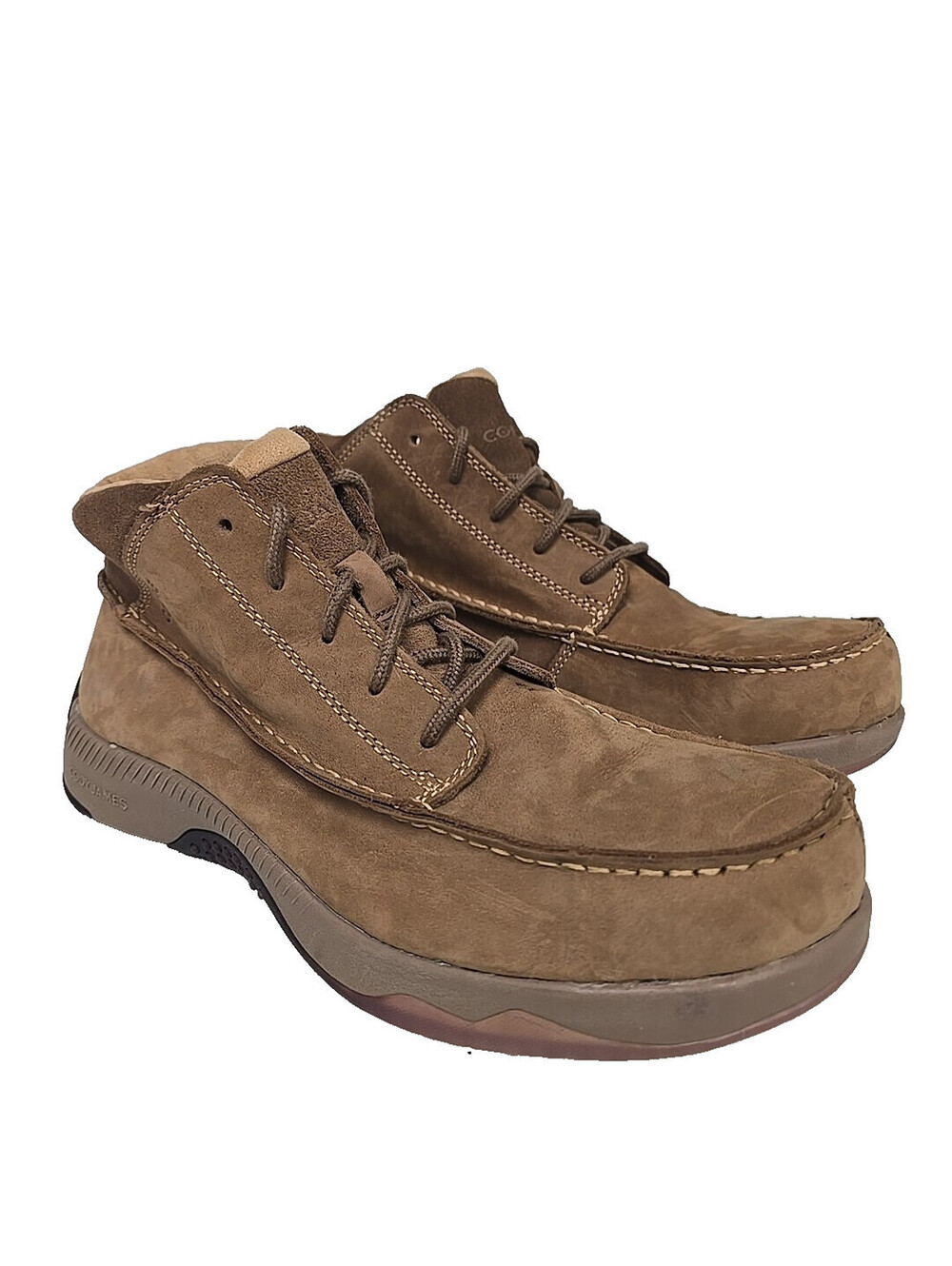 Cody James Men's Casual Driver Composite Toe Work Shoe Brown Size 9.5D